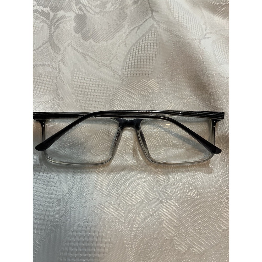 Men's plastic rectangular frames, Two tone grey - Picture 3 of 4